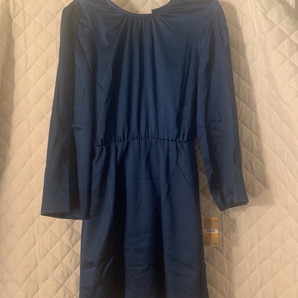 Rachel Roy Blue Long Sleeve Tie Back Dress - Picture 2 of 12